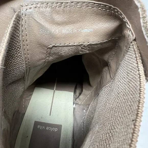 Dolce Vita Boots Huey H2O Chelsea Pull On Ankle Booties Taupe Suede Size 7.5‎ - Picture 12 of 13